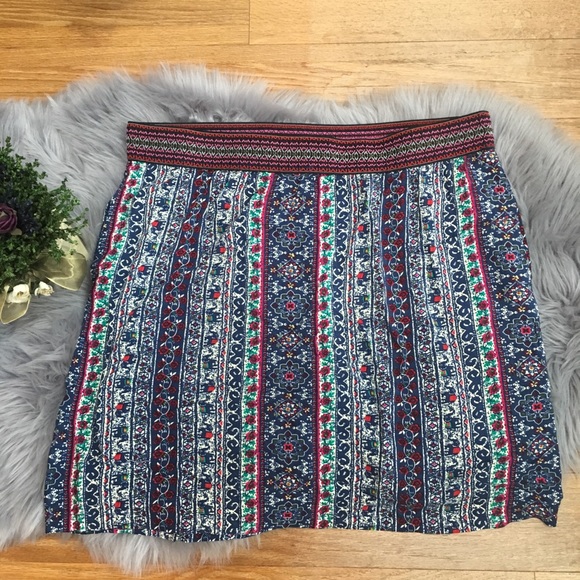 Sahalie Pants - Sahalie Tribal Boho Print Skort with Pockets!